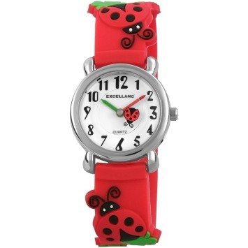 Reloj Ladybird correa de silicona roja Excellanc 4200003-002 Excellanc 15,00 €