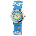MC Timetrend watch, blue silicone strap, small planes