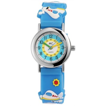 Montre analogique pour enfants, motif avions et bracelet en silicone bleu 50391 MC Timetrend 15,00 €