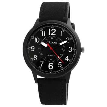 Reloj QBOS para hombre con cuarzo analógico y cuero sintético negro 2900180-002 QBOSS 14,50 €
