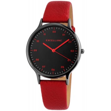 Excellanc ladies watch with burgundy synthetic leather strap 1900212-003 Excellanc 16,00 €