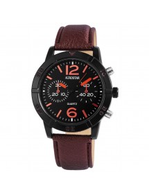Montre Aerostar pour homme avec bracelet imitation cuir marron 211071200002 Aerostar 16,00 €