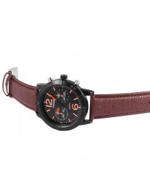 Aerostar-Uhr für Herren, Armband aus nachgeahmtem braunem Leder