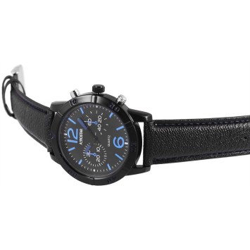 Reloj de hombre Aerostar, correa de piel imitación negra. 211071500002 Aerostar 18,50 €