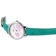 Reloj Donna Kelly para mujer con correa de piel imitación verde.