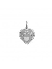 Love Heart Pendant in Sterling Silver
