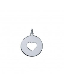Medal pendant with a heart in the middle in Sterling Silver 3160138 Laval 1878 9,90 €
