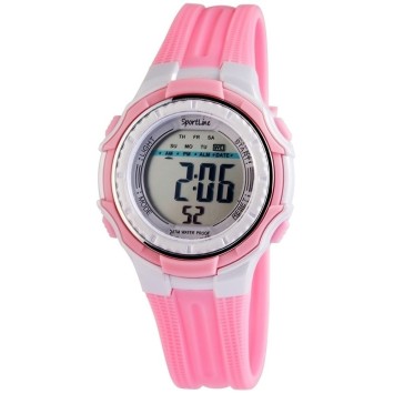 Montre femme Sportline avec bracelet en silicone rose et gris 1400002-001 Sportline 14,00 €