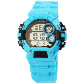 4YOU Reloj digital de cuarzo con correa de silicona azul claro 250010001 4You 19,50 €