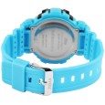 4YOU Quartz Digital Watch Light Blue Silicone Strap
