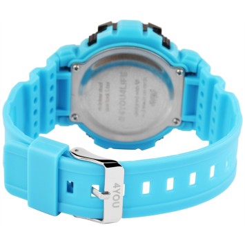 Montre numérique à Quartz 4YOU, bracelet Silicone bleu clair 250010001 4You 19,50 €