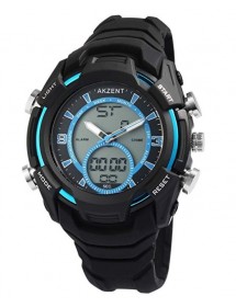 copy of Reloj Akzent azul y negro para hombre con correa de silicona. 24200019-001 Akzent 22,90 €