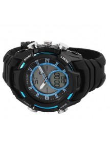 copy of Akzent men's blue and black watch with silicone strap