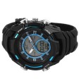 copy of Akzent men's blue and black watch with silicone strap