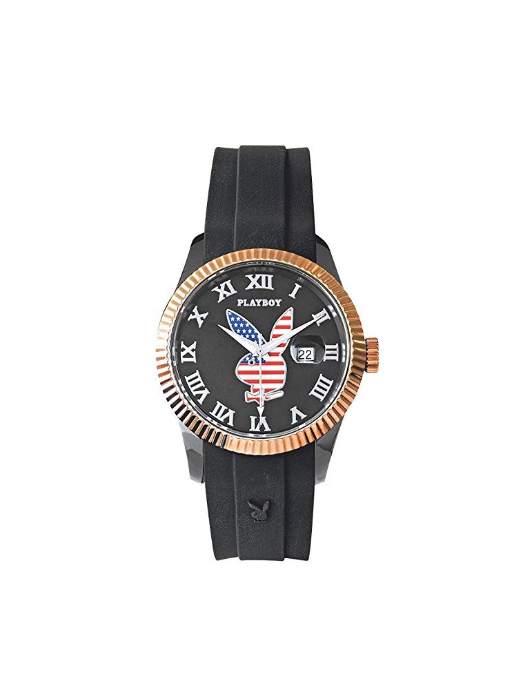 Reloj PLAYBOY AMERICA EE.UU. 38BG - Negro