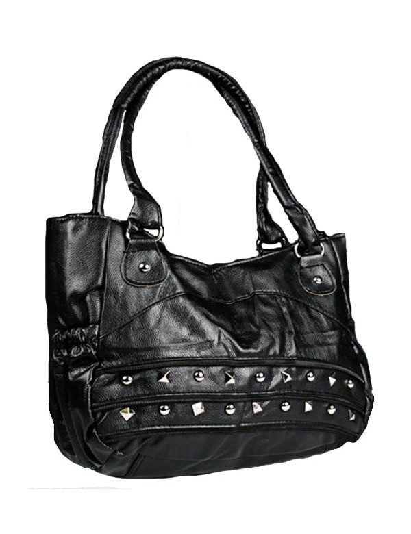 Große Handtasche 43 x 30 cm - Schwarze Farbe