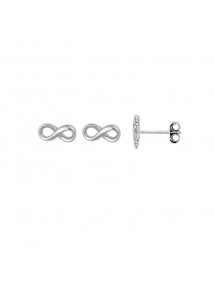 Earrings shape chip symbol "infinite" in rhodium silver 3131141 Laval 1878 26,00 €