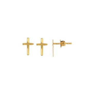 Gold plated cross stud earrings 3230233 Laval 1878 27,50 €