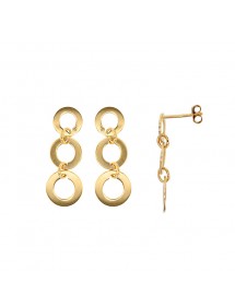 Gold plated 3 circles dangling earrings 3230235 Laval 1878 49,90 €