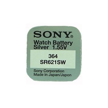 Pile bouton 364 Sony Murata SR621SW sans mercure 4936410 Sony 2,20 €