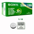 1 Box mit 10 Knopfbatterien Sony SR626SW 377