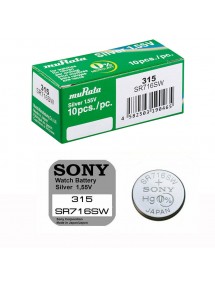 Boite de 10 Piles bouton 315 Sony Murata SR716SW sans mercure