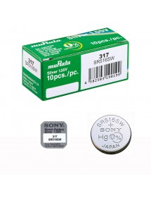 Sony Murata SR516SW 317 button cell battery box mercury free