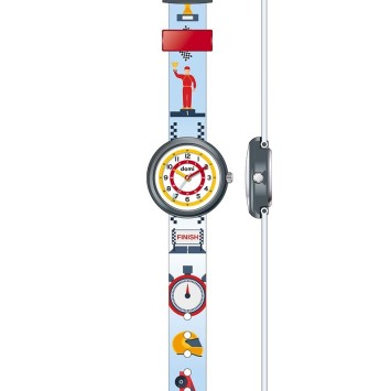 Orologio per bambini "Course auto" con cassa e cinturino in plastica 753977 DOMI 39,90 €
