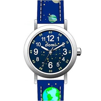Orologio da bambino "Planets" cassa in metallo e cinturino sintetico blu scuro 753970 DOMI 39,90 €