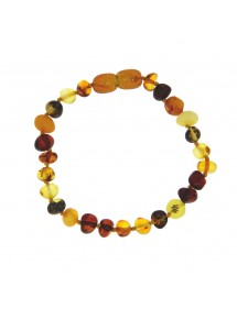 Multicolored amber bracelet with screw clasp 31812567 Nature d'Ambre 26,50 €
