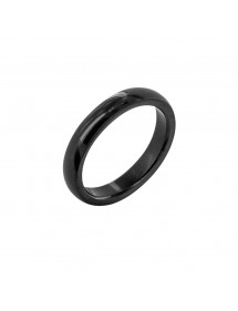 Black ring in plain steel - Diameter 58 311124858 One Man Show 21,00 €