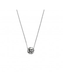 Steel "Grelot" necklace - 47 cm