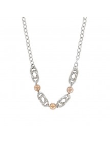 Steel woman necklace and pink steel balls 31710221 One Man Show 52,00 €