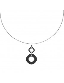 Very chic necklace in steel and black ceramic - 42 cm 3171087 One Man Show 19,90 €