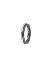 Carpe Diem mixed steel ring - Diameter 68
