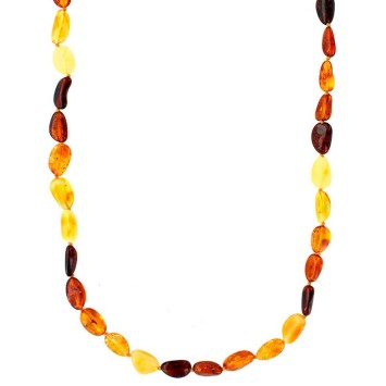 Multi-colored Amber stone long necklace, screw clasp 31710734 Nature d'Ambre 199,90 €