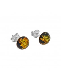 Celestial silver and yellow and black amber earrings 3130418 Nature d'Ambre 18,90 €