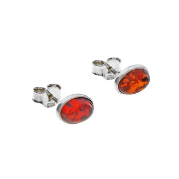 Amber chip earrings surrounded by a silver frame 313744 Nature d'Ambre 22,90 €