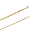 Gold-plated curb chain bracelet - Length 21 cm