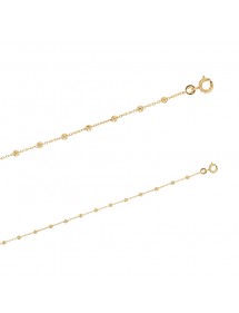 Force chain bracelet with gold-plated balls - Diameter of the balls 2.50 mm 328036 Laval 1878 19,90 €