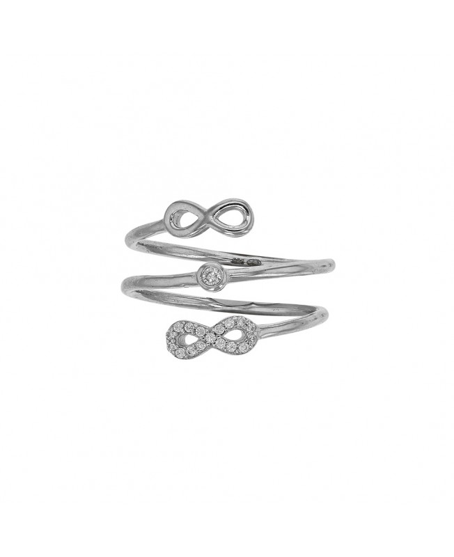 copy of Ring with infinity symbol in rhodium silver 311288 Laval 1878 39,90 €