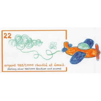 Gourmette identité pour bébé ovale maille figaro simple en argent rhodié 3181083 Suzette et Benjamin 42,00 €