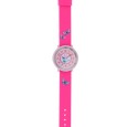 Children's watch "Butterflies" pink plastic case and strap, mvt PC21