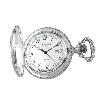 Reloj de bolsillo LAVAL, paladio con tapa y estampado de flores. 755080 Laval 1878 119,00 €