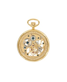 Laval 1878 Uhr und mechanische Skelettuhr, goldgelb