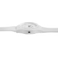 Q&Q unisex watch with white plastic strap, water resistant to 10 bar