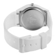 Orologio Q&Q unisex con cinturino in plastica bianco, impermeabile fino a 10 bar
