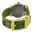 Q&Q children's watch - green silicone strap, water resistant to 10 bar