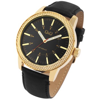 Q&Q men's watch with gold case and luminous hands, water resistant to 5 bar QB20J102Y Q&Q 37,50 €