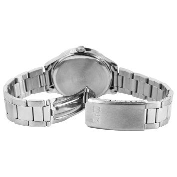 Q&Q men's quartz watch by Citizen with silver Arabic numerals Black, Silver C228-802Y Q&Q 29,95 €